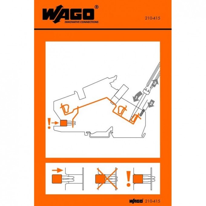 Наклейки для инструкции по использованию Wago 1130460