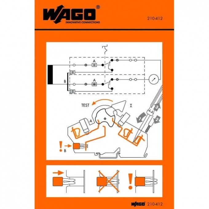 Наклейки для инструкции по использованию Wago 1130463