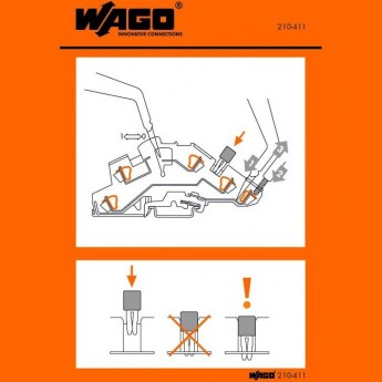 Наклейки для инструкции по использованию клемм WAGO TOPJOB® с размыкателями Серия 776 1130464 Наклейки для инструкции по использованию клемм WAGO TOPJOB® с размыкателями Серия 776 1130464