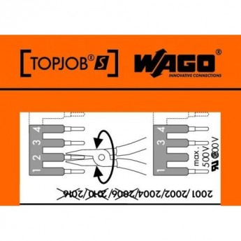 Наклейки для инструкции по использованию для перемычек WAGO TOPJOB®S Серии 2001/2002/2004/2006/2010/2016 1130467 Наклейки для инструкции по использованию для перемычек WAGO TOPJOB®S Серии 2001/2002/2004/2006/2010/2016 1130467
