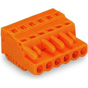 1-проводниковая розетка WAGO MCS MIDI Classic 7-полюсная с шагом контактов 5.08 мм 1131223