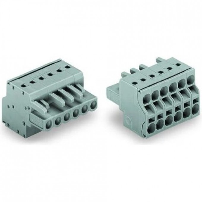 Розетка 2-проводная WAGO MCS MIDI Classic 15-полюсная шаг контактов 5 мм 1131288
