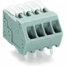 Клемма на печатную плату WAGO CAGE CLAMP® 4-полюсная шаг 2.5 мм 1131827