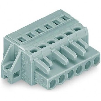 Розетка 1-проводниковая WAGO MCS MIDI Classic 13-полюсная, шаг контактов 5 мм 1132107 Розетка 1-проводниковая WAGO MCS MIDI Classic 13-полюсная, шаг контактов 5 мм 1132107