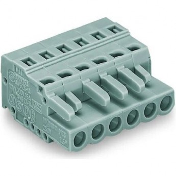 1-проводниковая розетка WAGO MCS MIDI Classic 2.5 мм, шаг контактов 5 мм, 13-полюсная 1132108