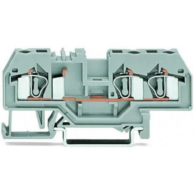 3-проводные проходные клеммы WAGO CAGE CLAMP® 4 мм для DIN-рейки 1132196