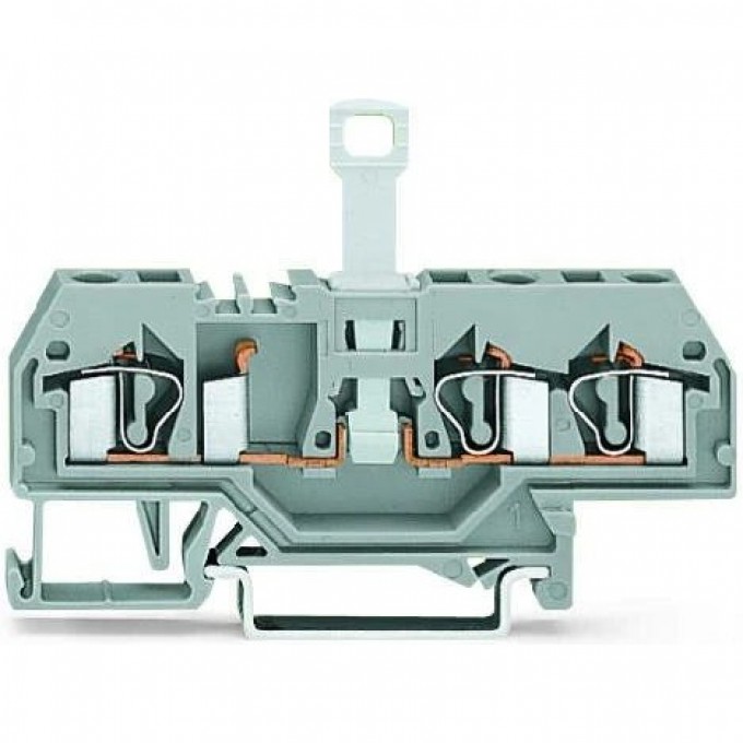 3-проводные клеммы с размыкателем WAGO CAGE CLAMP® для DIN-рейки 35x15 и 35x7.5, 4 мм 1132197