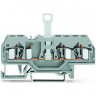 3-проводные клеммы с размыкателем WAGO CAGE CLAMP® для DIN-рейки 35x15 и 35x7.5, 4 мм 1132197