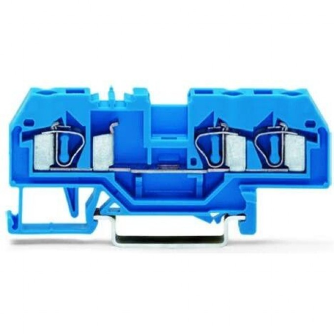 Клеммы проходные 3-проводные WAGO CAGE CLAMP® 4 мм для Ex i на DIN-рейку 1132198