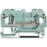 2-проводные проходные клеммы WAGO CAGE CLAMP® для DIN-рейки 35 мм, 4 мм, черные 1132208