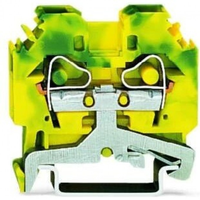 Клеммы WAGO 2-проводные с заземлением для DIN-рейки CAGE CLAMP® 6 мм 1132216