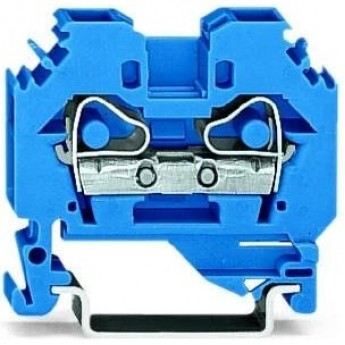 Клеммы проходные WAGO 2-проводные для Ex i CAGE CLAMP® 6.00 мм синие 1132217