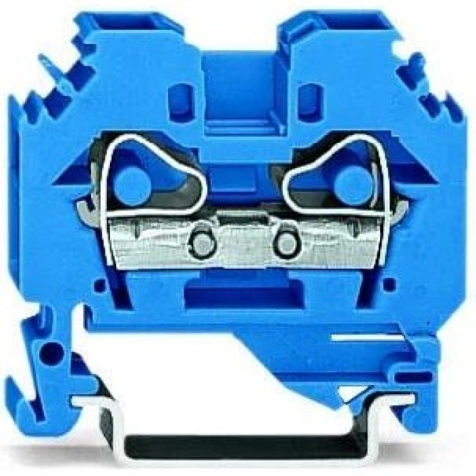 Клеммы проходные WAGO 2-проводные для Ex i CAGE CLAMP® 6.00 мм синие 1132217