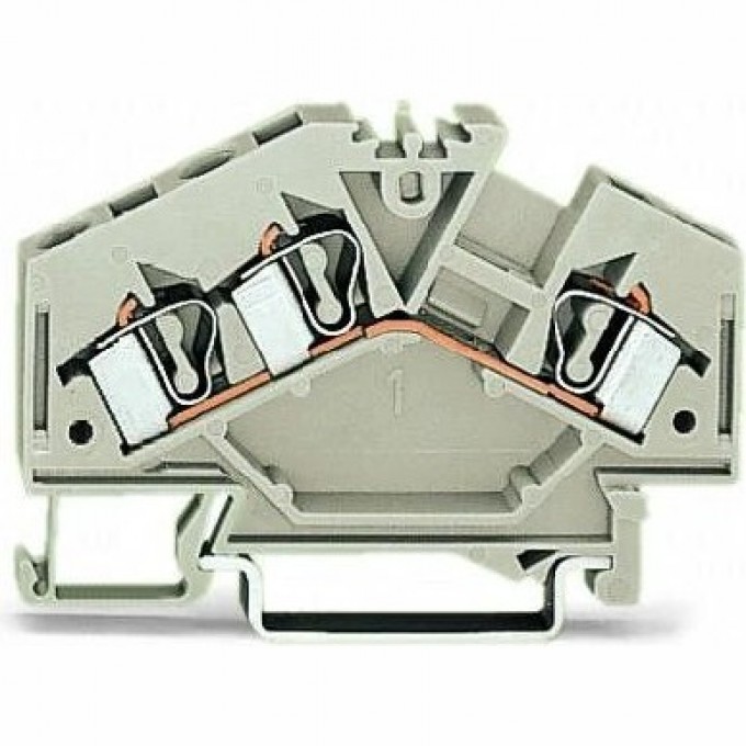Клеммы проходные 3-проводные WAGO CAGE CLAMP® 4 мм для DIN-рейки Ex e II 1132219