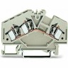 Клеммы проходные 3-проводные WAGO CAGE CLAMP® 4 мм для DIN-рейки Ex e II 1132219