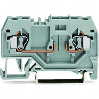 Базовые 2-проводные клеммы для DIN-рейки WAGO CAGE CLAMP® 4 мм серые 1132223 Базовые 2-проводные клеммы для DIN-рейки WAGO CAGE CLAMP® 4 мм серые 1132223