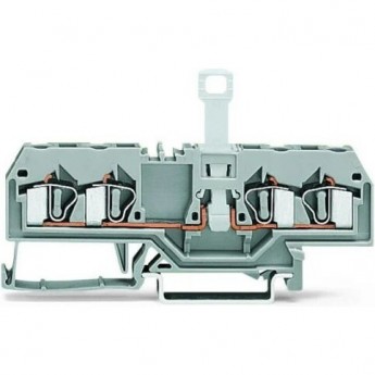 Клеммы 4-проводные с размыкателем WAGO CAGE CLAMP® 4 мм для DIN-рейки 35x15 и 35x7.5 1132229 Клеммы 4-проводные с размыкателем WAGO CAGE CLAMP® 4 мм для DIN-рейки 35x15 и 35x7.5 1132229