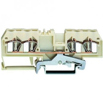 Клеммы WAGO 4-проводные экранированные CAGE CLAMP® 4 мм для DIN-рейки 1132230