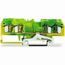 Клеммы заземления WAGO 4-проводные CAGE CLAMP® 4 мм для DIN-рейки Ex e II 1132231