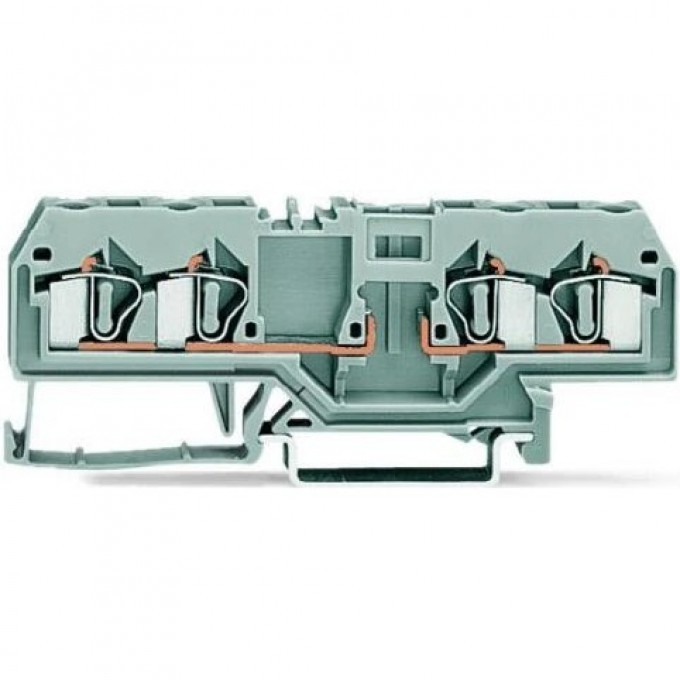 Клеммы базовые 4-проводные WAGO CAGE CLAMP® для DIN-рейки 35x15 и 35x7.5 мм 1132233