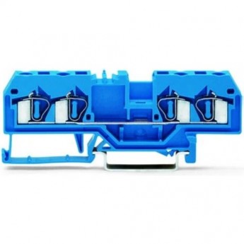 Клеммы проходные WAGO 4-проводные 4 мм для Ex i на DIN-рейку CAGE CLAMP® синие 1132234 Клеммы проходные WAGO 4-проводные 4 мм для Ex i на DIN-рейку CAGE CLAMP® синие 1132234