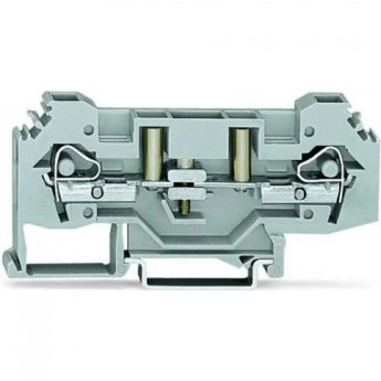 2-проводные клеммы с размыкателем WAGO CAGE CLAMP® для DIN-рейки 35 мм, 6 мм², серые 1132309 2-проводные клеммы с размыкателем WAGO CAGE CLAMP® для DIN-рейки 35 мм, 6 мм², серые 1132309