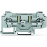 2-проводные клеммы с размыкателем WAGO CAGE CLAMP® для DIN-рейки 35 мм, 6 мм², серые 1132309
