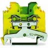 Клеммы с заземлением WAGO CAGE CLAMP® 2-проводные 4 мм для DIN-рейки 1132371
