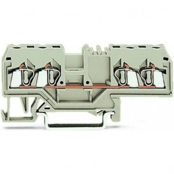 4-проводные проходные клеммы WAGO CAGE CLAMP® 2,5 мм для Ex e II, светло-серые 1132374 4-проводные проходные клеммы WAGO CAGE CLAMP® 2,5 мм для Ex e II, светло-серые 1132374