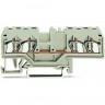 4-проводные проходные клеммы WAGO CAGE CLAMP® 2,5 мм для Ex e II, светло-серые 1132374