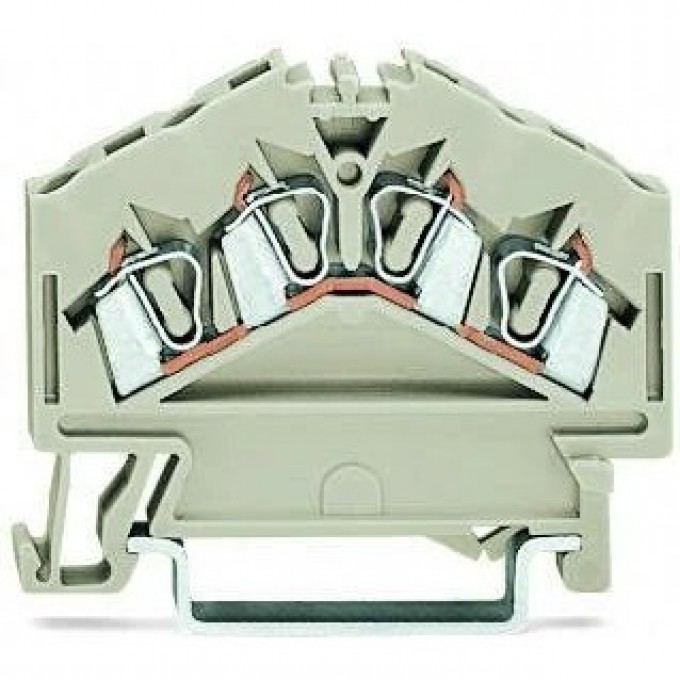 Клеммы проходные 4-проводные WAGO CAGE CLAMP® 2.5 мм Ex e II для DIN-рейки 1132376
