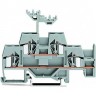 Двухуровневые проходные клеммы WAGO CAGE CLAMP® для DIN-рейки 4 мм 1132398