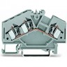 3-проводные проходные клеммы WAGO CAGE CLAMP® для DIN-рейки 35 мм 1132420