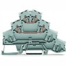 Четырехуровневые клеммы WAGO CAGE CLAMP® для подключения электродвигателей L1-L2 на DIN-рейку 35 мм, 4 мм 1132463