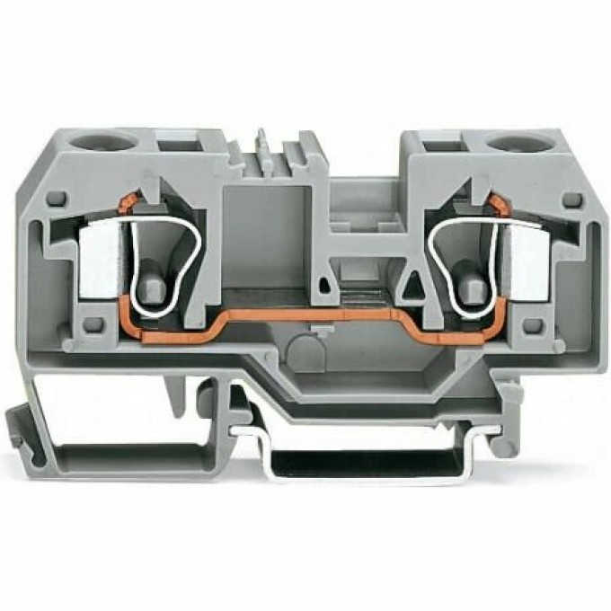 Клеммы проходные 2-проводные WAGO CAGE CLAMP® 10 мм для DIN-рейки синие 1132482