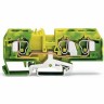 Клеммы с заземлением WAGO 3-проводные CAGE CLAMP® 10 мм для DIN-рейки Ex e II 1132486