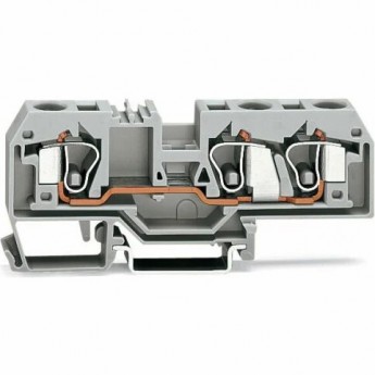 Проходные клеммы WAGO CAGE CLAMP® 3-проводные 10 мм для DIN-рейки 1132489