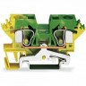 Клеммы с заземлением WAGO CAGE CLAMP® 10 мм для DIN-рейки 35 мм 1132494