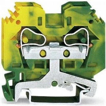 Клеммы заземления 2-проводные WAGO CAGE CLAMP® для DIN-рейки 35 мм шаг 10 мм 1132508 Клеммы заземления 2-проводные WAGO CAGE CLAMP® для DIN-рейки 35 мм шаг 10 мм 1132508