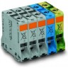 Трехфазный комплект сильноточных клемм WAGO POWER CAGE CLAMP 95 мм для DIN-рейки 1132547