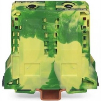 Клемма заземления WAGO POWER CAGE CLAMP 2-проводная 95 мм на DIN-рейку желто-зеленая 1132549 Клемма заземления WAGO POWER CAGE CLAMP 2-проводная 95 мм на DIN-рейку желто-зеленая 1132549