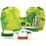 Клеммы с заземлением WAGO CAGE CLAMP® 2-проводные 25 мм для DIN-рейки 1132554