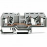 3-проводные проходные клеммы WAGO CAGE CLAMP® 10 мм для DIN-рейки Ex e II 1132580