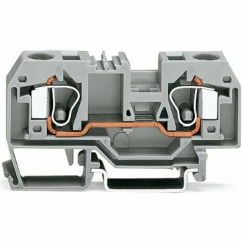 Клеммы проходные 2-проводные WAGO CAGE CLAMP® 10 мм для DIN-рейки Ex e II 1132581 Клеммы проходные 2-проводные WAGO CAGE CLAMP® 10 мм для DIN-рейки Ex e II 1132581