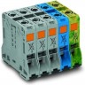 Трехфазный комплект сильноточных клемм WAGO POWER CAGE CLAMP 50 мм для DIN-рейки 1132591