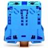 Клеммы проходные 2-проводные WAGO POWER CAGE CLAMP 50 мм боковые маркировочные на DIN-рейку 35 x 15 синие 1132593