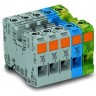 Трехфазный комплект сильноточных клемм WAGO POWER CAGE CLAMP для DIN-рейки 35x15 мм, 35 мм 1132595