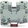 Клемма проходная WAGO POWER CAGE CLAMP 2-проводная 35 мм на DIN-рейку серая 1132598