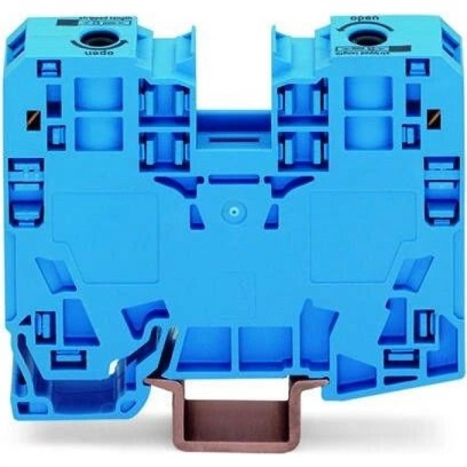 Клеммы проходные 2-проводные WAGO POWER CAGE CLAMP 35 мм боковые маркировочные на DIN-рейку 1132599
