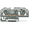 Клеммы проходные 3-проводные WAGO CAGE CLAMP® для DIN-рейки 6 мм² синие 1132606
